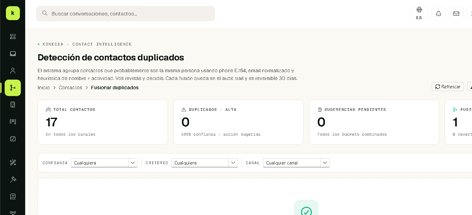 Fusionar duplicados